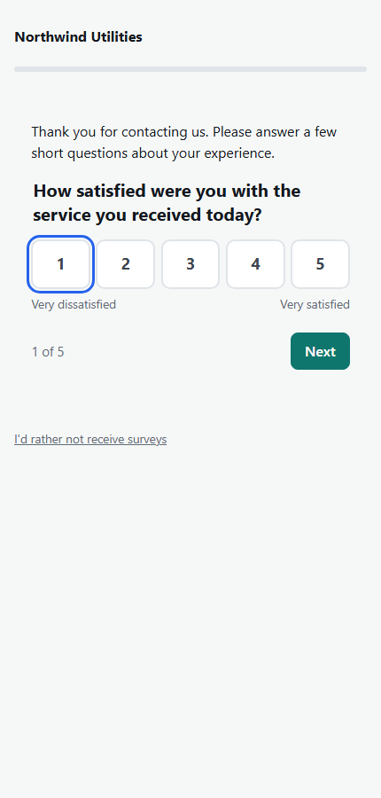 The web survey on a phone